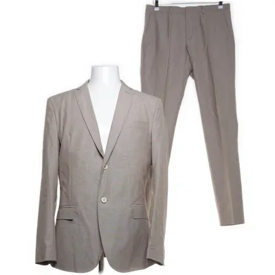 Kostym (Beige) från J.Lindeberg Bomull, Acetat, Viskos