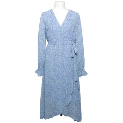 Wrap dress (Blue, White) from Pieces Polyester