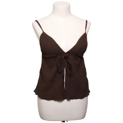 Crop Top (Braun) von Amisu Elasthan, Polyester, Viskose
