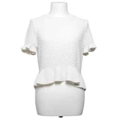 Peplum top (Wit) van Divided by H&M Katoen, Polyester