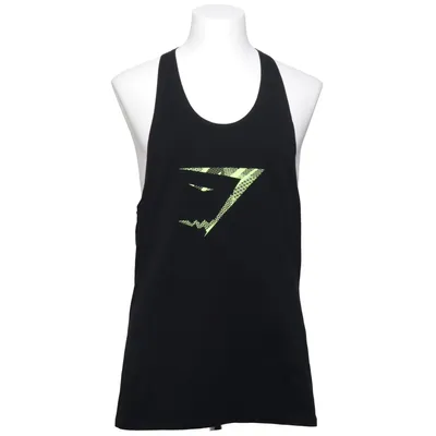 Débardeur de sport (Noir, Jaune) de Gymshark Coton, Élasthane