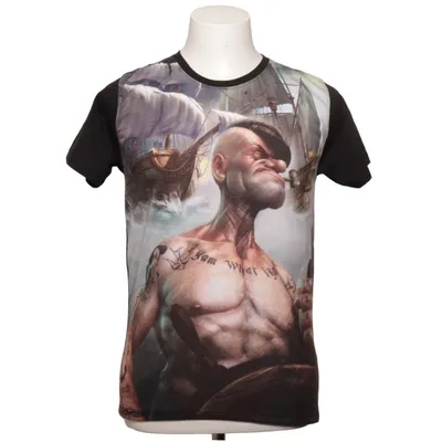 T-shirt (Noir, Multicolore) de Maomao Coton, Polyester
