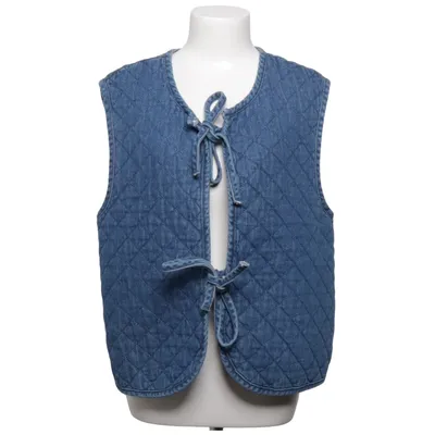 Outer vest (Blue) from Marfinno Cotton, Polyester