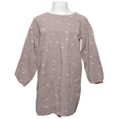 Kjole (Beige, Flerfarvet) fra H&M Kids Bomuld, Elastan