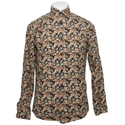Shirt (Black, Multicolored) from Selected Homme Cotton