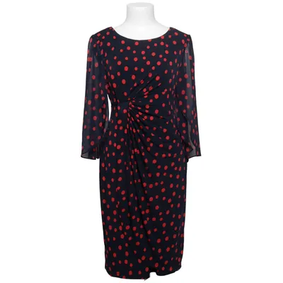 Dress (Black, Red) from Connected Apparel Elastane, Polyester