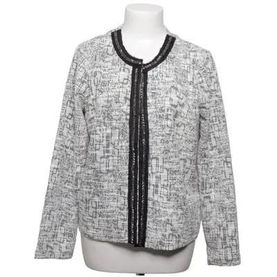 Cardigan (Hvid, Sort) fra Viveca N Bomuld, Polyester