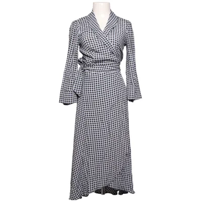 Wrap dress (Black, Blue, Beige) from Ganni Viscose