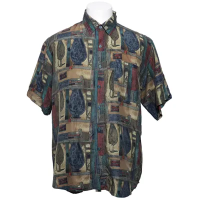 Chemise à manches courtes (Multicolore) de Silk de Silk Soie
