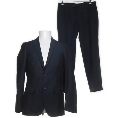 Suit (Blue) from Bogie Polyester, Viscose