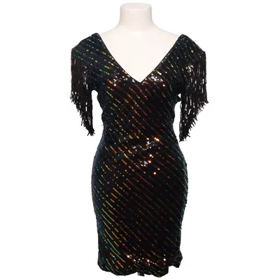 Robe de cocktail (Noir, Multicolore) de Azaka Polyester