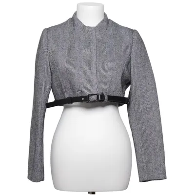 Blazer (Black, White) from Coperni Cupro, Polyamide, Viscose, Wool