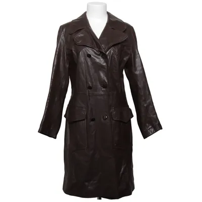 Leather coat (Brown) from Jofama