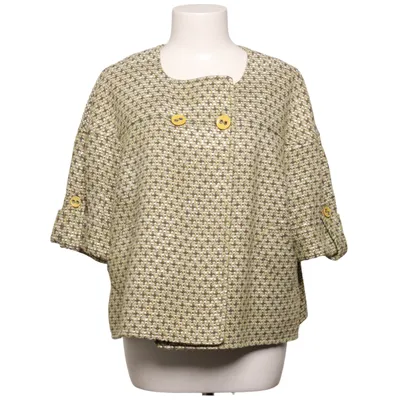 Jakke (Grøn, Beige, Hvid) fra Ellen Tracy Bomuld, Silke, Viscose