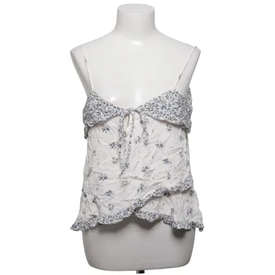 Crop Top (Weiß, Blau) von American Eagle Outfitters Viskose