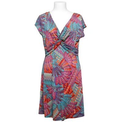 Jurk (Blauw, Meerkleurig) van Coline Elastaan, Polyester