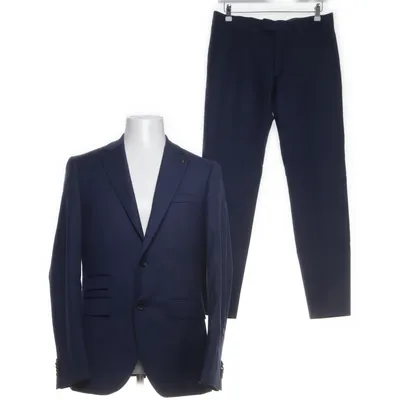 Kostym (Blå) från The Tailoring Club Bomull, Elastan, Polyester, Ull, Viskos