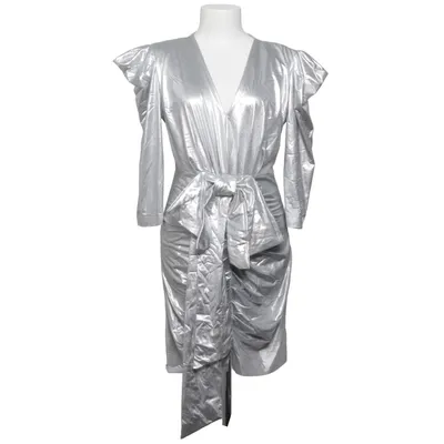 Cocktailjurk (Zilver) van Image Polyester, Viscose