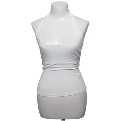 Halterneck top (Hvid) fra Nelly Elastan, Genanvendt polyester