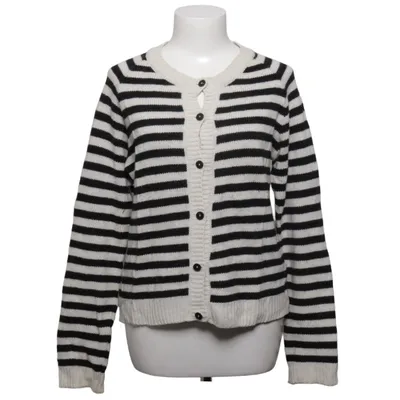 Cardigan (Sort, Hvid) fra Louise Roe Kashmir, Merinould, Nylon, Viscose