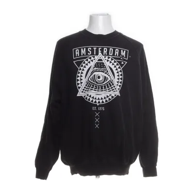 Sweatshirt (Black, White) from Fruit of the Loom Cotton, Polyester