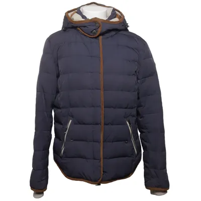 Dunjacka (Blå, Beige) från Marie Lund Dun, Fjädrar, Polyamid, Polyester, Ull