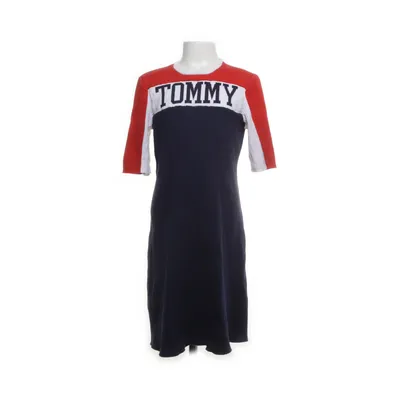 Jurk (Blauw, Meerkleurig) van Tommy Hilfiger Katoen, Elastaan