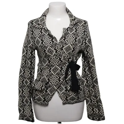 Wickeljacke (Schwarz, Weiß) von Lely Wood Acryl, Baumwolle, Wolle