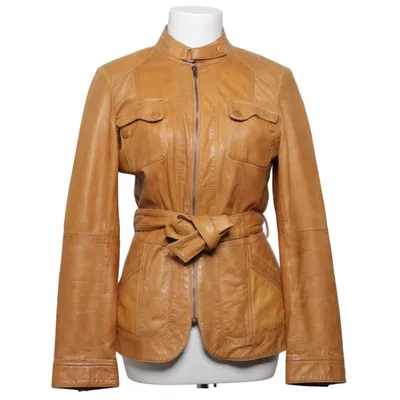 Leren jack (Bruin) van Suzanna Leer, Polyester