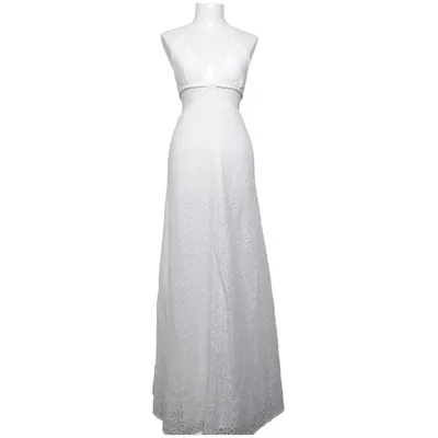 Robe dos-nu (Blanc) de Raga Coton, Polyamide