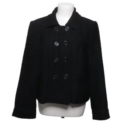 Pea coat (Black) from Share Acrylic, Polyester