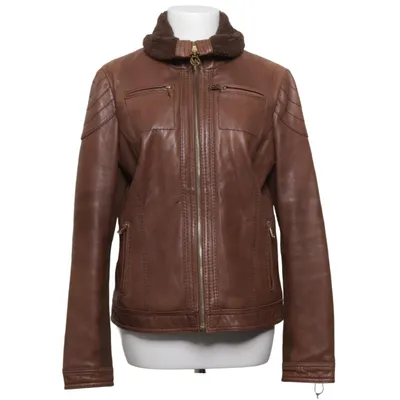 Leren jack (Bruin) van Michael Kors Acryl, Leer, Polyester