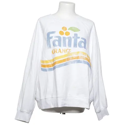 Sweatshirt (White, Multicolored) from H&M Cotton, Polyester