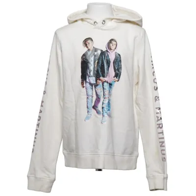 Hættetrøje (Hvid) fra Marcus & Martinus x H&M Bomuld, Polyester