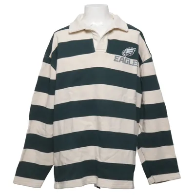 Rugby Shirt (Grün, Beige) von Zara Baumwolle