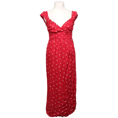 Dress (Red, White) from Nelly Viscose