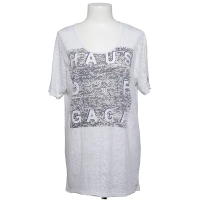 T-shirt (Blanc, Gris) de Lady Gaga Coton, Polyester