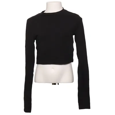 Crop top (Noir) de H&M Coton, Élasthane