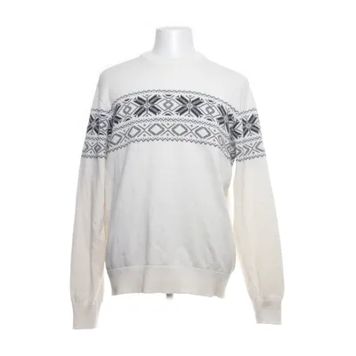 Tröja (Vit, Blå) från Bondelid Bomull, Ull