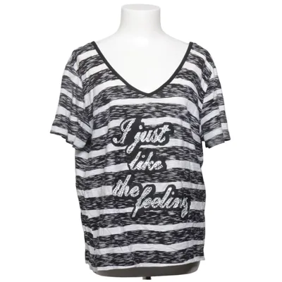 T-shirt (Noir, Blanc) de Luisa Cerano Coton