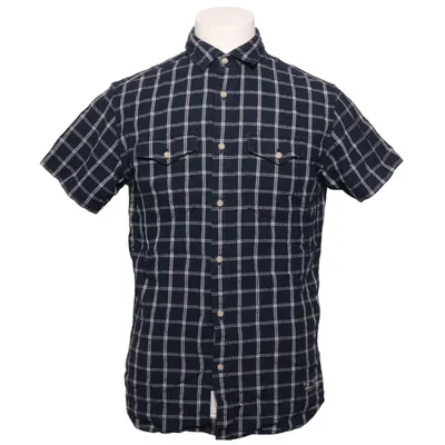 Short sleeve shirt (Blue, White) from Premium by Jack & Jones Cotton