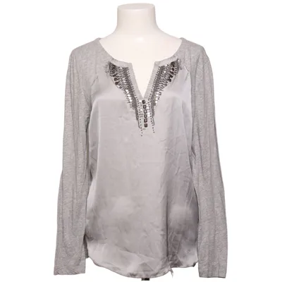 Blouse (Grijs) van Oui Collection Katoen, Polyester