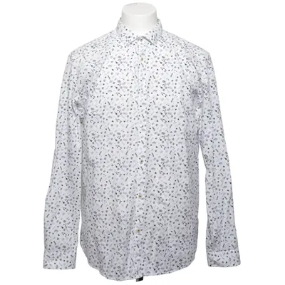 Shirt (Wit, Blauw) van Premium by Jack & Jones Katoen
