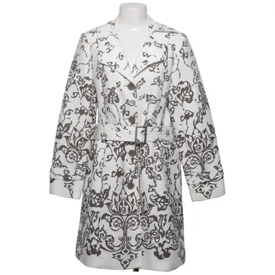 Frakke (Hvid, Brun) fra Oxmo Bomuld, Polyester