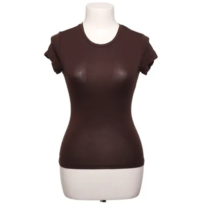 T-shirt (Brown) from Gina Tricot Elastane, Viscose