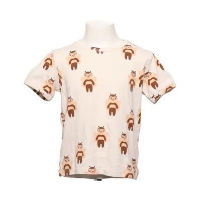 T-shirt (Wit, Bruin) van Mini Rodini Organisch katoen