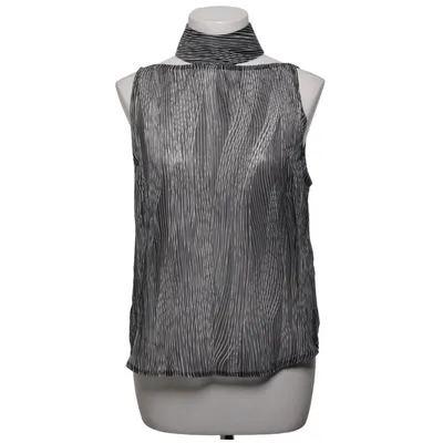 Halter neck top (Black, White) from Veronique Branquinho Silk