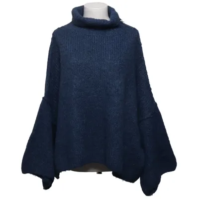 Rollkragenpullover (Blau) von Reunion Acryl, Mohair, Polyamid, Wolle
