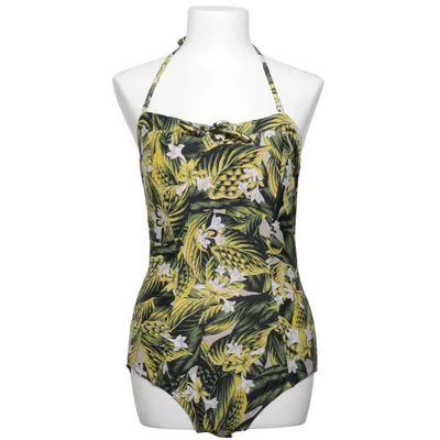 Swimsuit (Green, Yellow, Black) from Debenhams Elastane, Polyamide