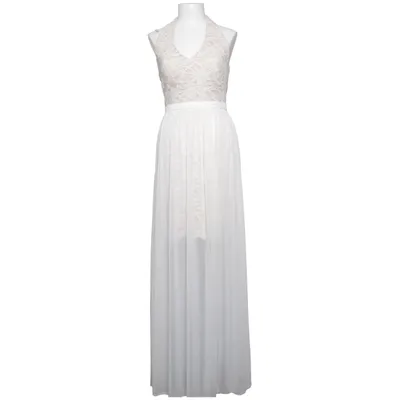 Evening gown (White, Beige) from Morgan & Co Elastane, Polyamide, Polyester